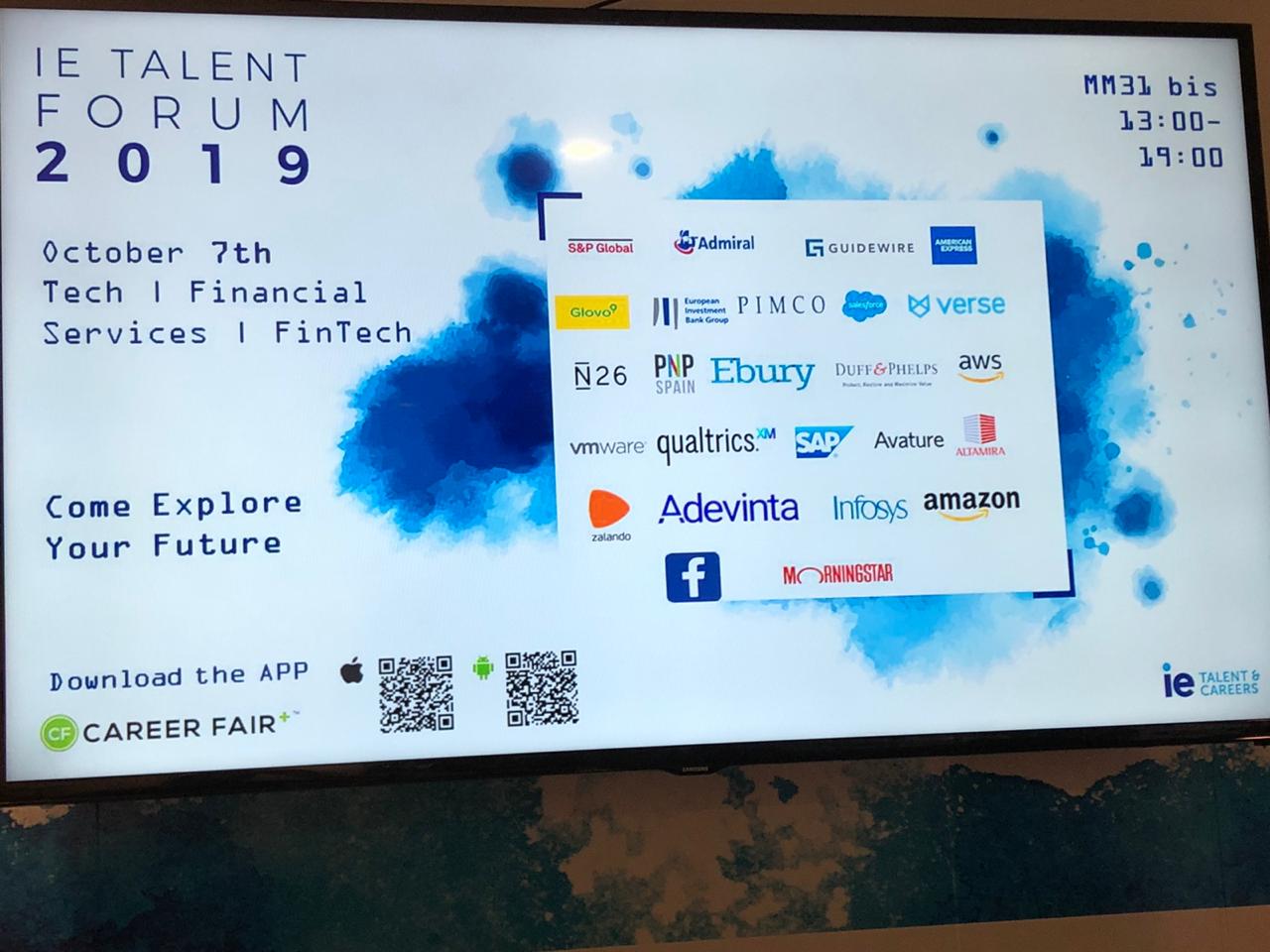 Day #1 of Talent Career Forum: Facebook, Amazon and many others