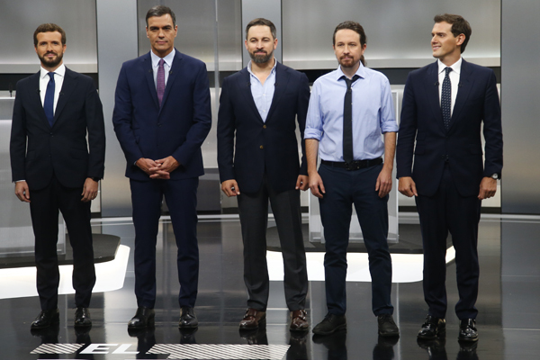 5 candidatos a 5 días del 10N