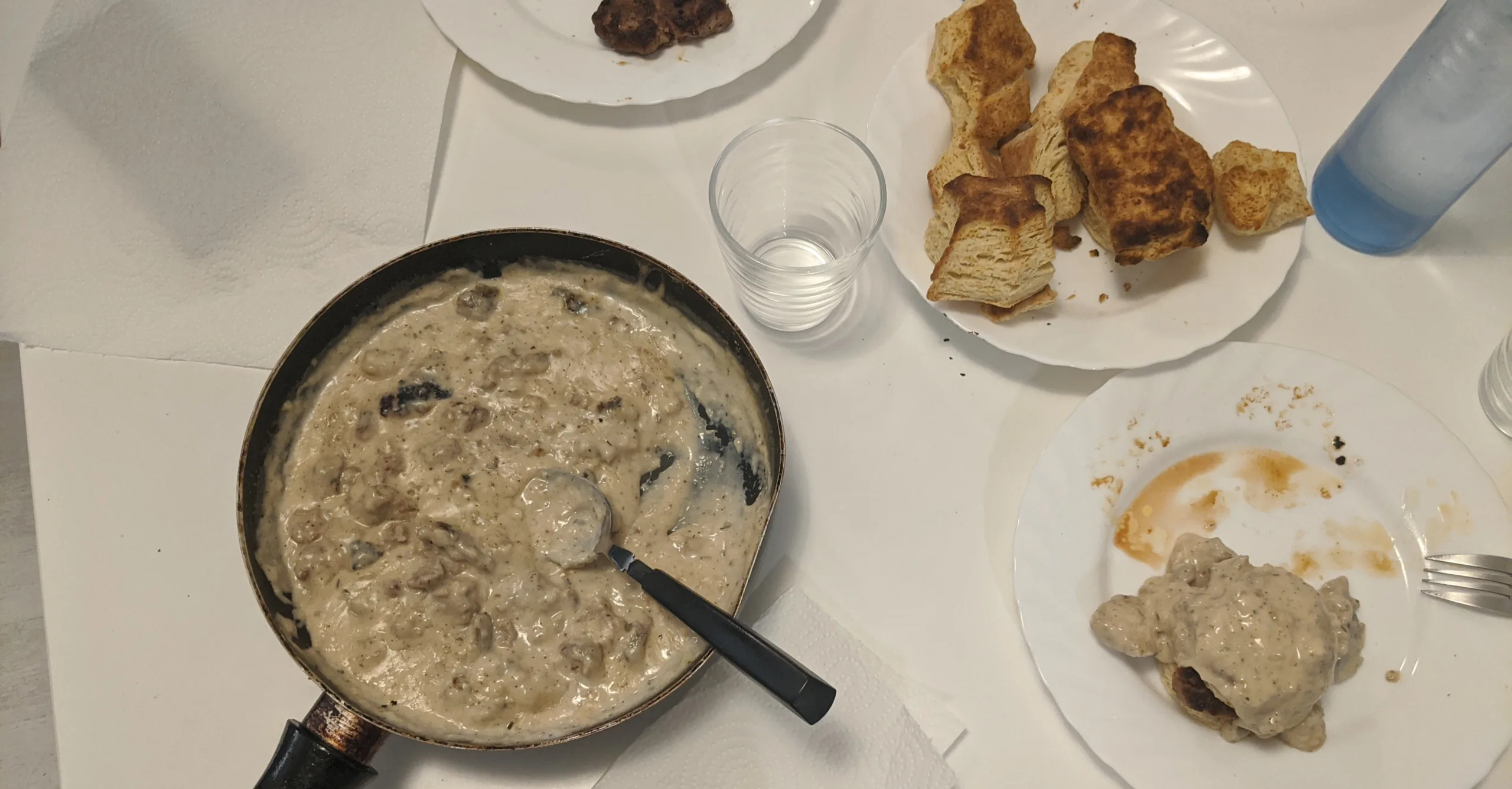 Thyme Flies — Quick and Inexpensive Biscuits and Gravy