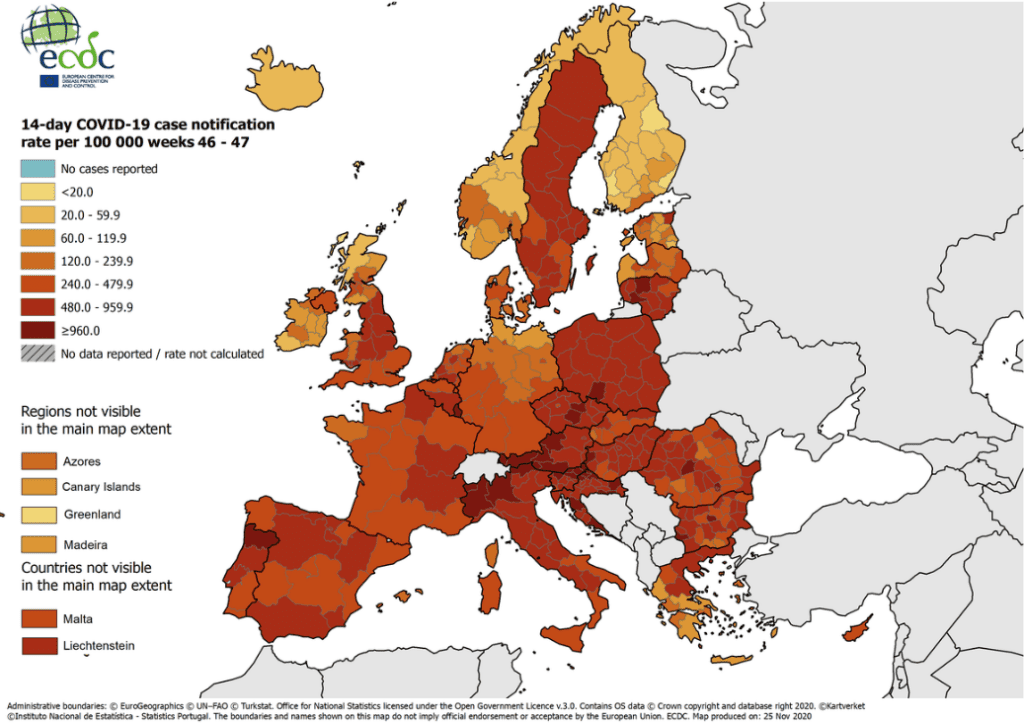 Coronavirus update on November 29 4 Europe 1