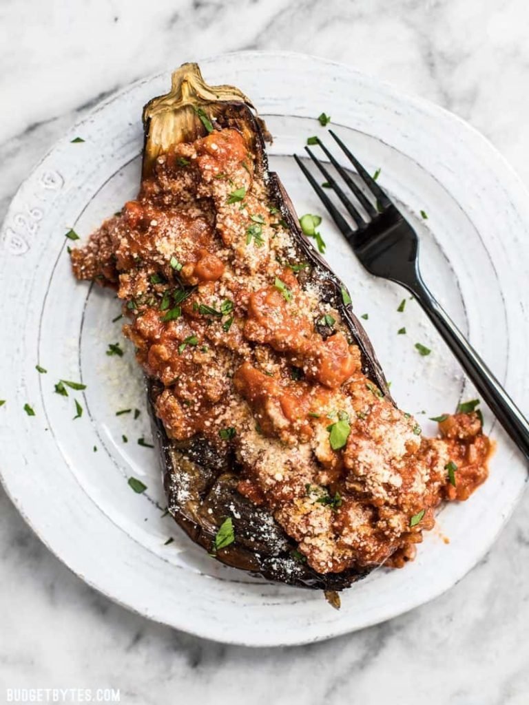 Roasted Eggplant with Meat Sauce V2 2