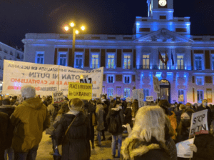 Pro-Ukrainian Demonstrations in Madrid