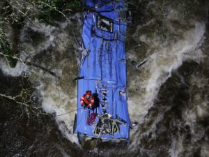 Seven Die After Bus Falls Into River in Galicia